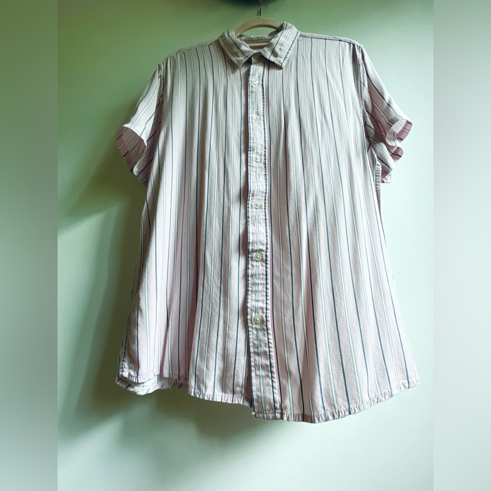 Jack Tailor Striped Button Up Size Medium - Picture 3 of 11